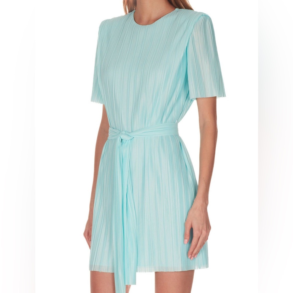 Amanda Uprichard Light Blue Midi Dress